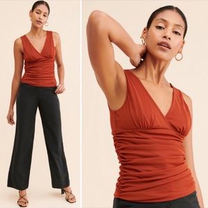 Rust Mesh Tank Anthropologie Top